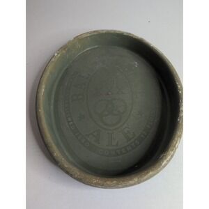 Vintage Bar Tray Ballantine Ale Beer Tray - Green Plastic XXX Purity Body Flavor